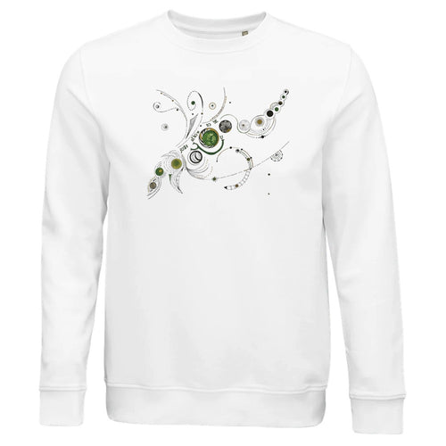 Bio-Baumwolle-Rundhals-Pullover-Hoodie-Kunstdruck-Just-allow-to-be-you