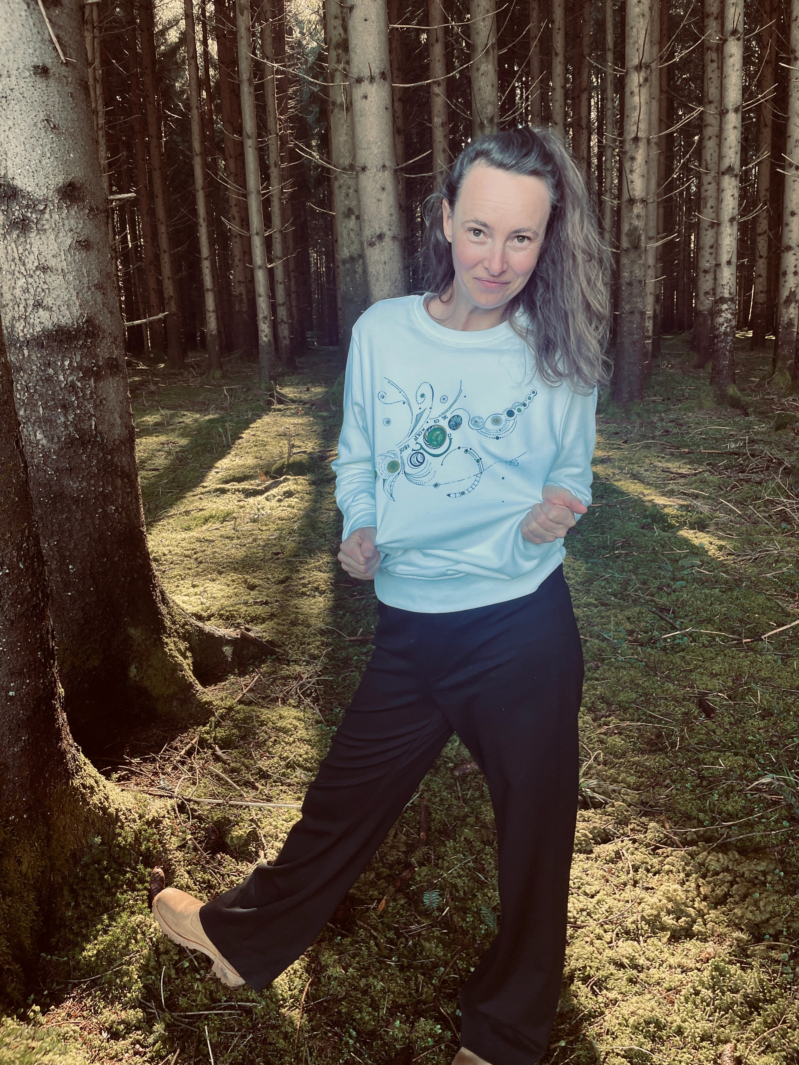 just allow to be you - Bio-Pullover mit Rundhalsausschnitt