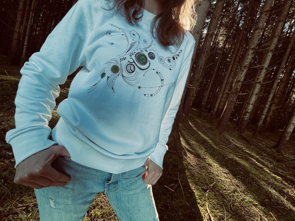 just allow to be you - Bio-Pullover mit Rundhalsausschnitt