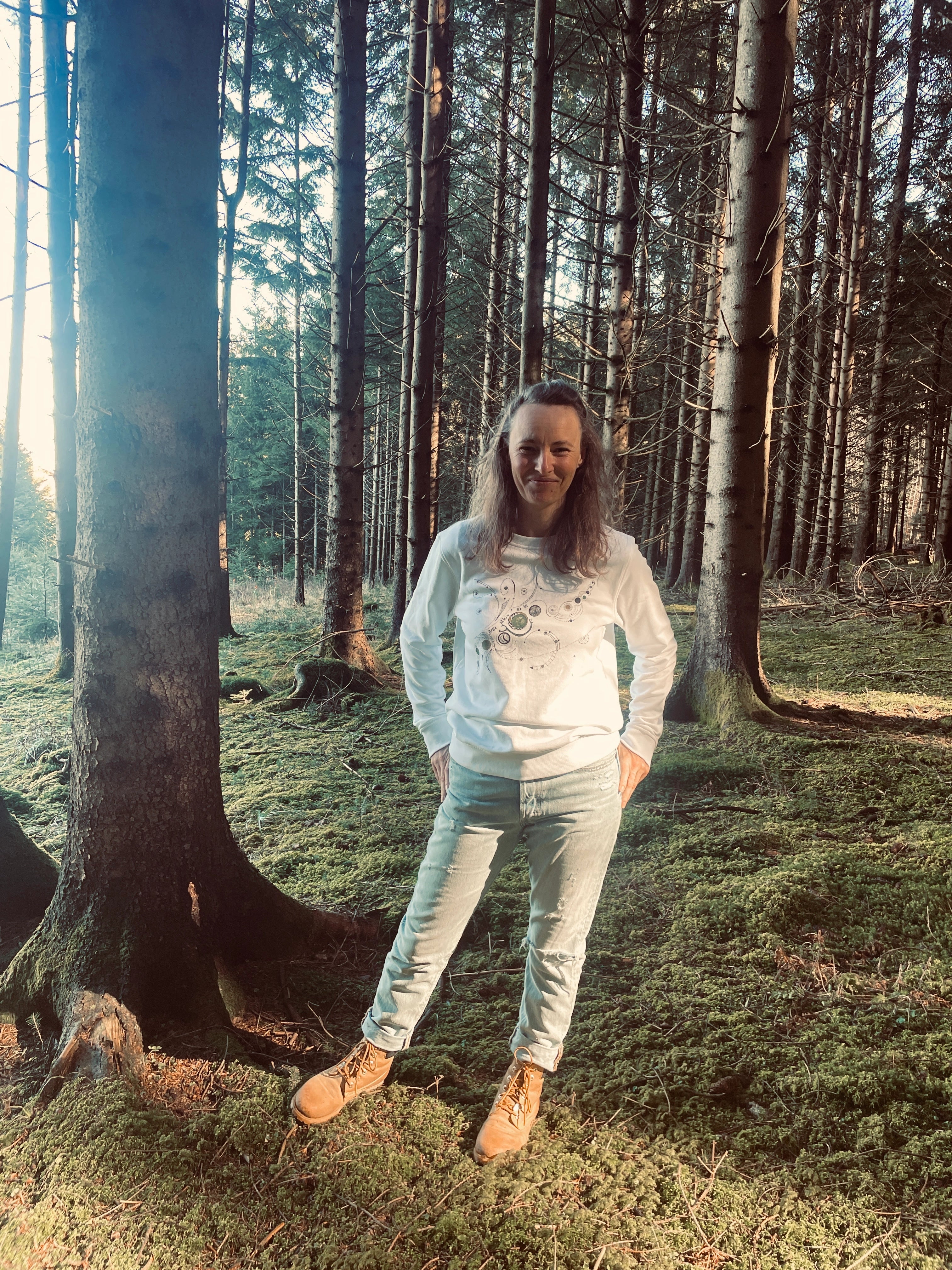 just allow to be you - Bio-Pullover mit Rundhalsausschnitt